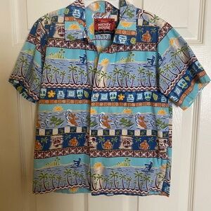 Disney Hawaiian Shirt Boy's Size M
